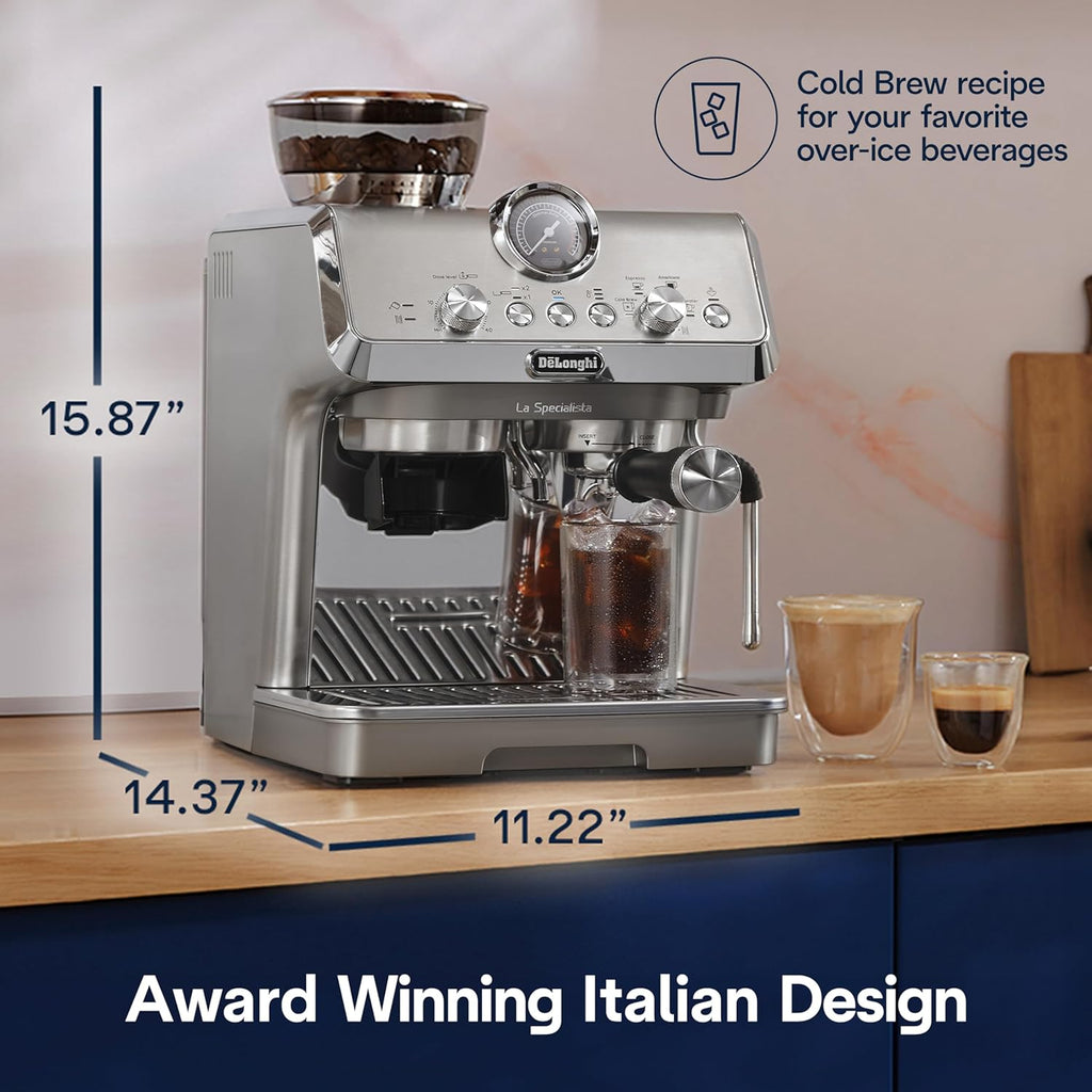 De'Longhi La Specialista Arte Evo Espresso Machine - Compact Cold Brew Coffee Maker