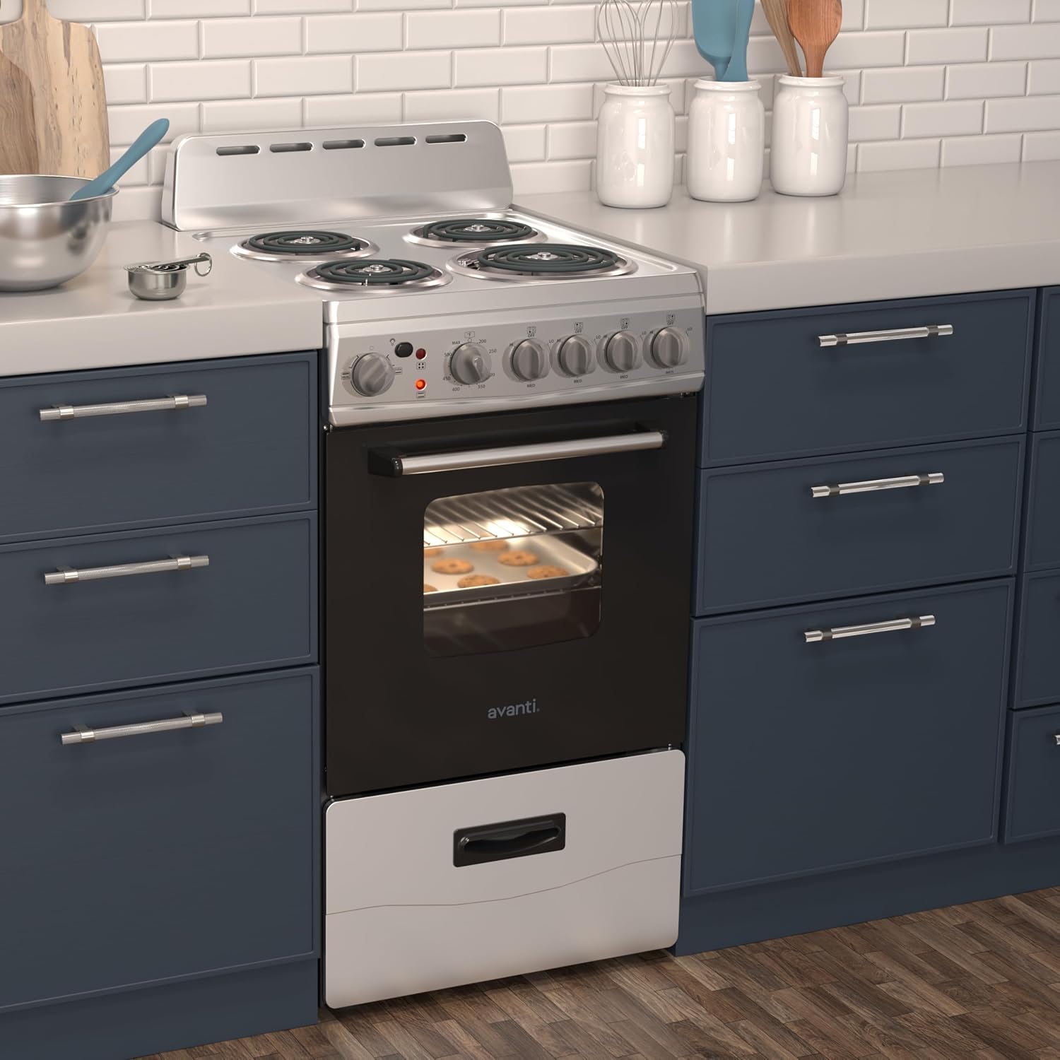 Avanti Electric Range Oven Compact Design, 2.1-Cu.Ft.