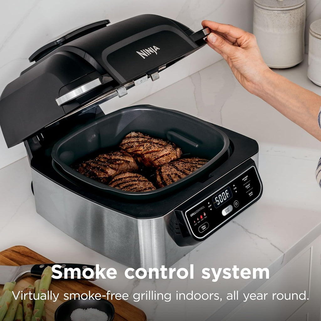 Ninja | Indoor Grill | Foodi | 5-in-1 (Grill, Air Fry, Roast, Bake