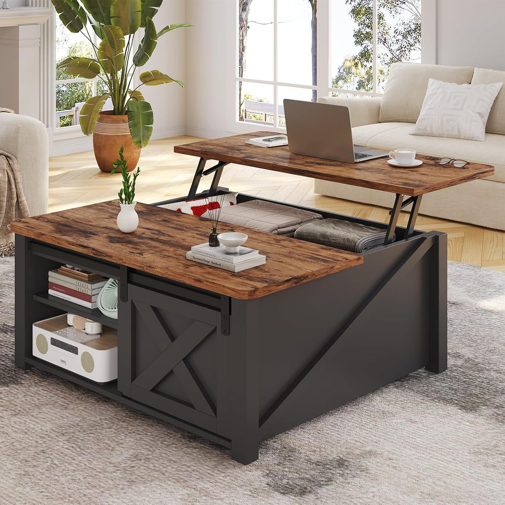 SEDETA 31.5" Lift Top Coffee Table with Storage, Square Coffee Tables