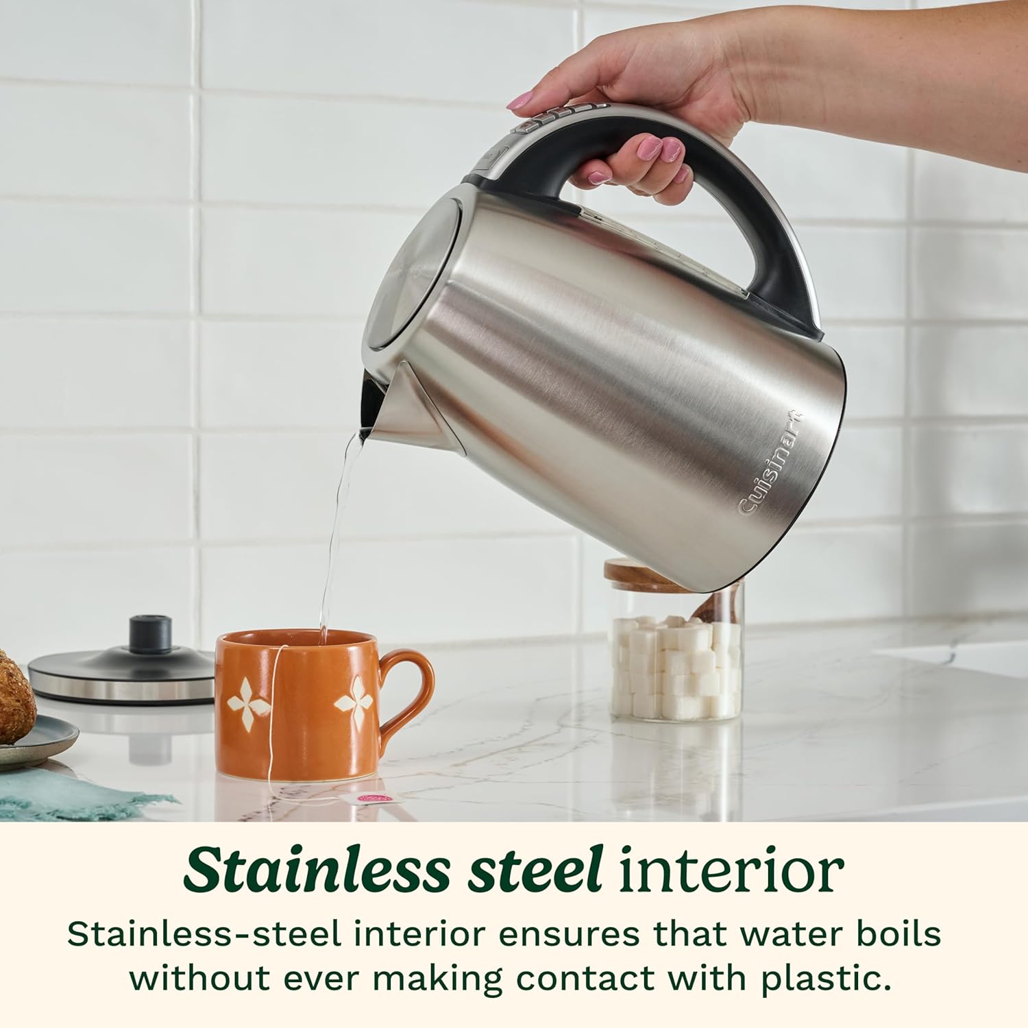 Cuisinart PerfecTemp 1.7-Liter Electric Kettle, Cordless Electric Tea Kettle