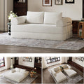 Novilla 75" Convertible Futon Sofa Bed, Boneless Couch with Smarts Coil®