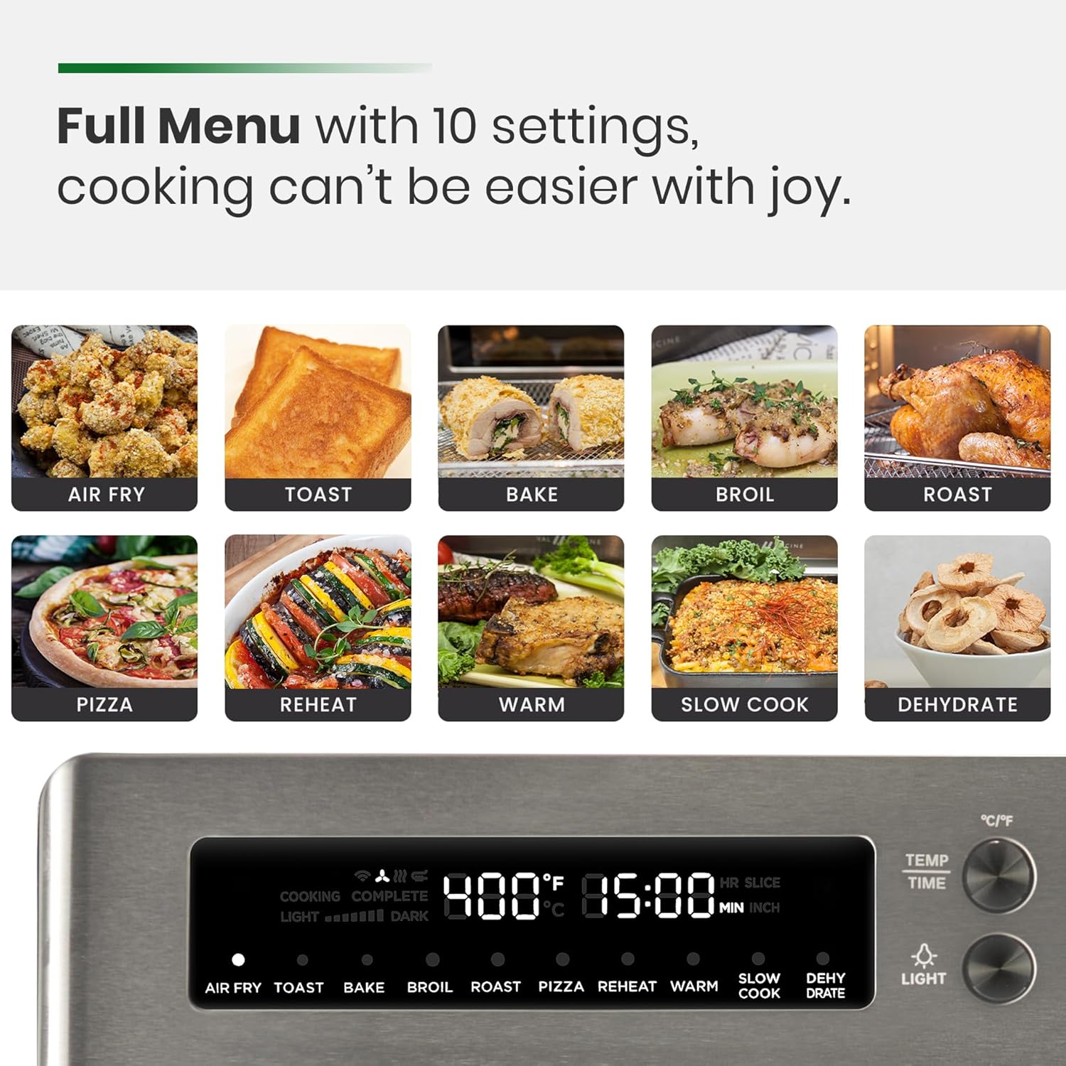 VAL CUCINA Infrared Heating Air Fryer Toaster Oven, Extra Large