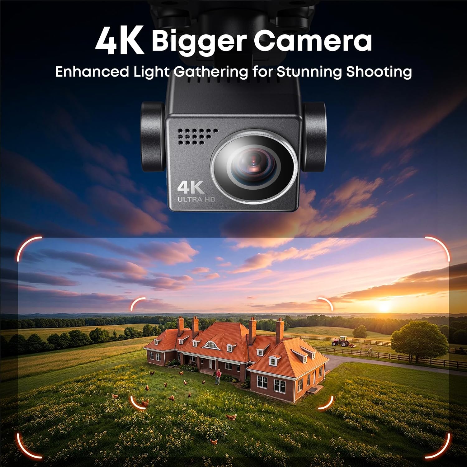 Bwine F7GB2 Pro Drones with Camera for Adults 4K UHD Aerial, 3-Axis Gimbal