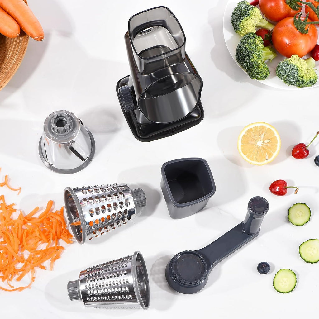 Rotary Cheese Grater with Handle Kitchen Shredder Slicer Grater Slicer