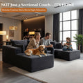 108" Oversized Cloud Sectional Couch, Comfort U Shaped Boneless Couch for Living Room, Extra Deep Seats