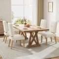 Wooden Dining Chairs Set of 4, Dining Room Chairs with Wood Legs