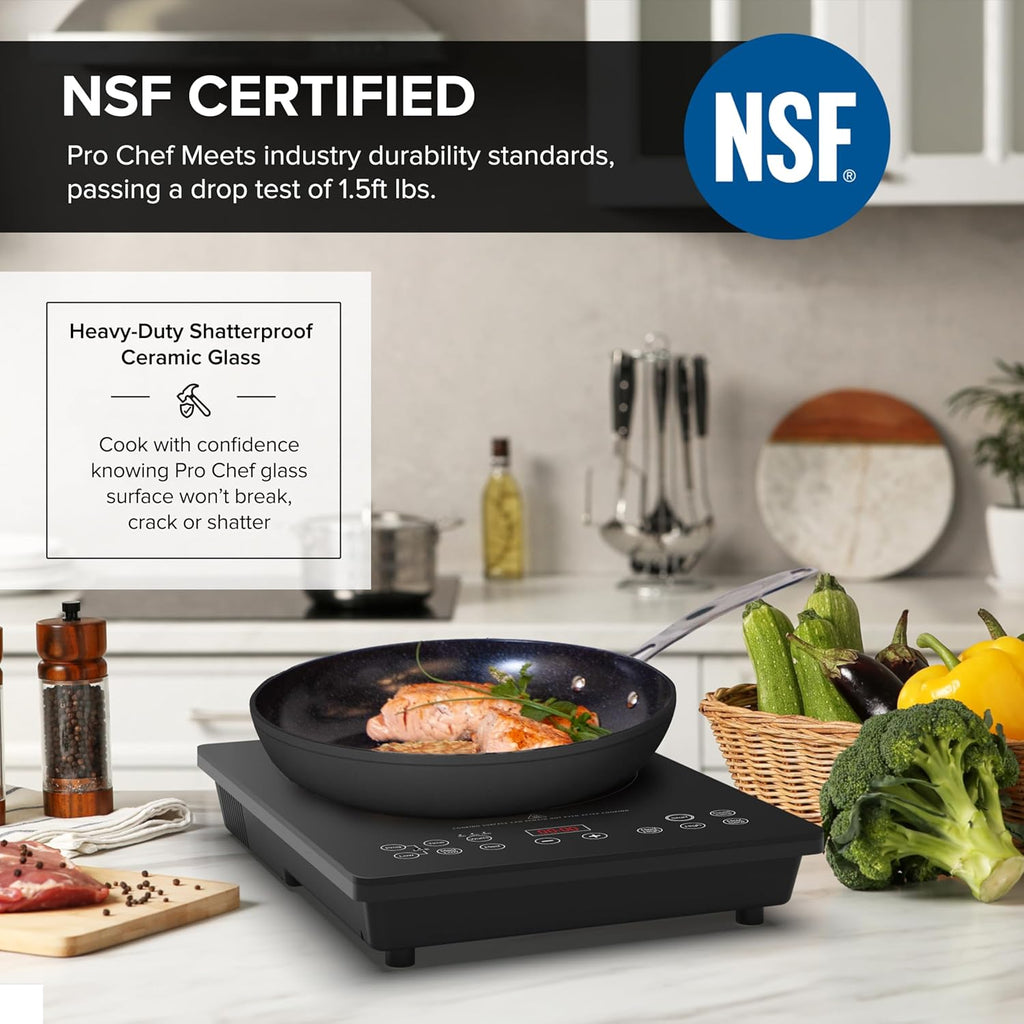 Nuwave Portable Induction Cooktop, NSF-Certified Single Electric Burner