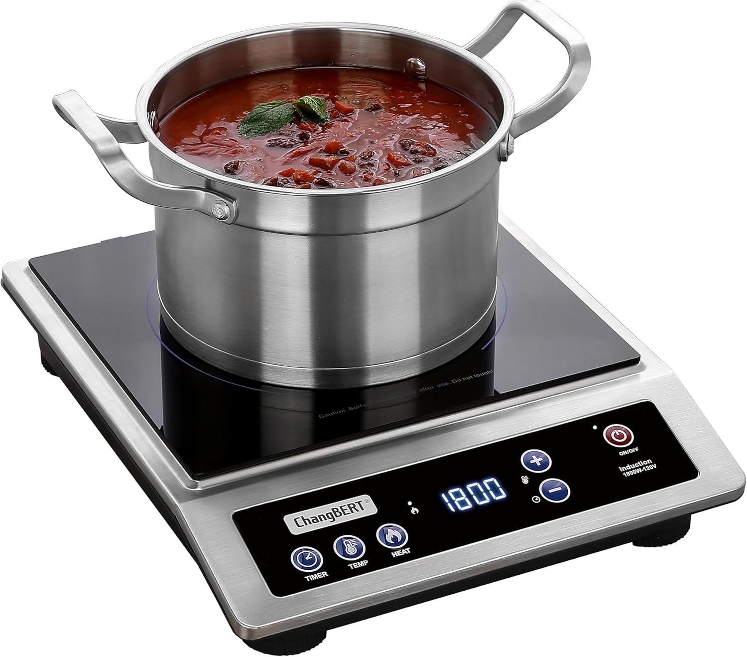 ChangBERT Induction Cooktop, Commercial Grade Portable Cooke