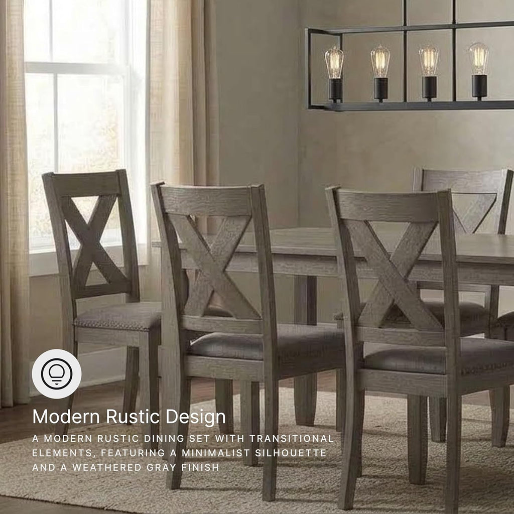 Signature Design by Ashley Caitbrook Rustic 7-Piece Dining Set –
