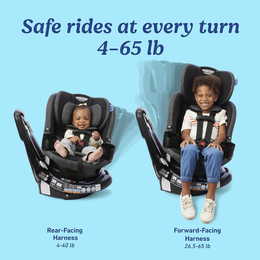 Graco EasyTurn 360 2-in-1 Rotating Convertible Car Seat, 360 Degree Rotating Infant to Toddler Rotating Car Seat