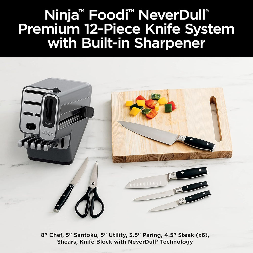 Ninja K32012 Foodi NeverDull Premium Knife System, 12 Piece