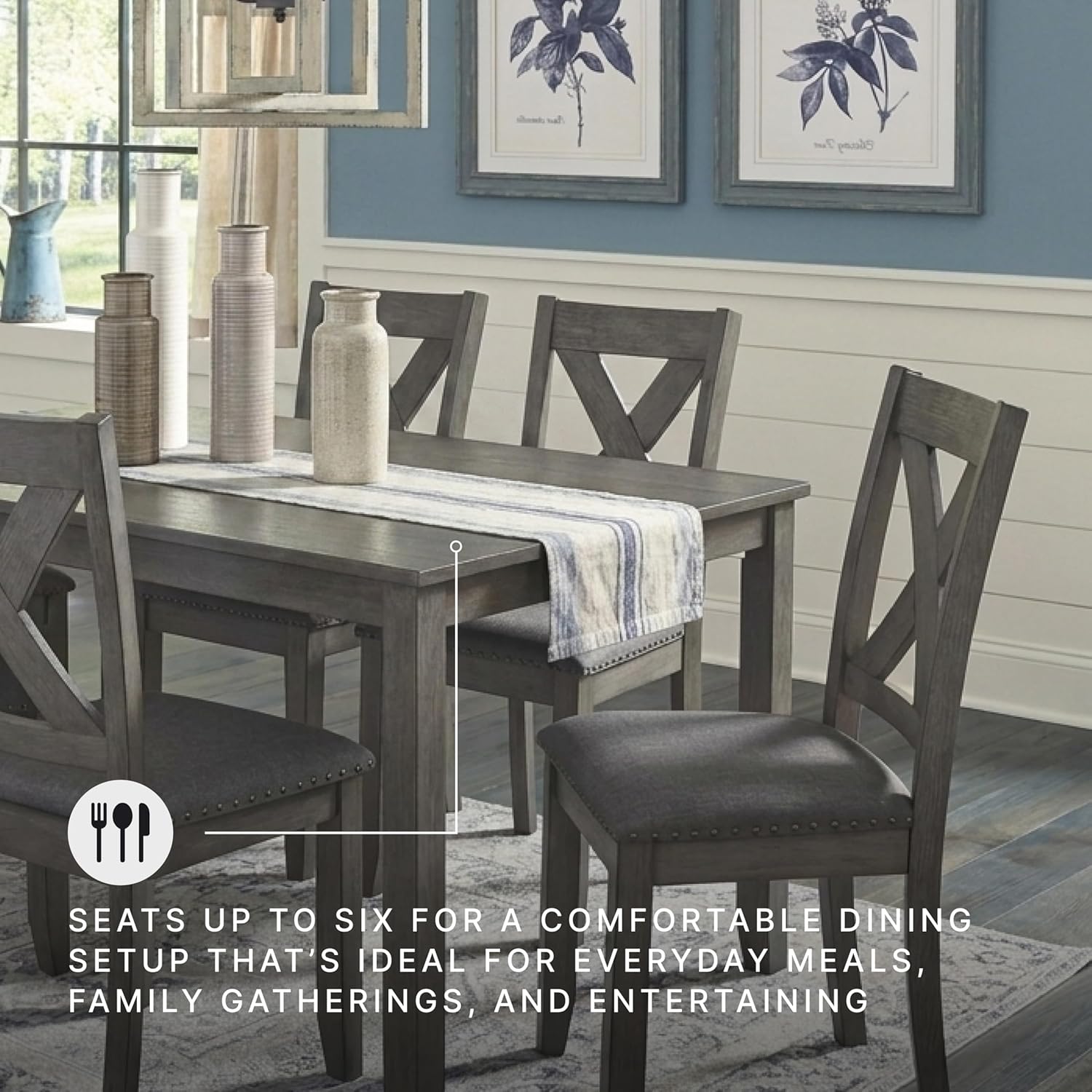 Signature Design by Ashley Caitbrook Rustic 7-Piece Dining Set –