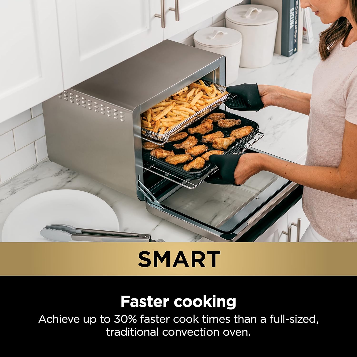 Ninja DT251 Foodi 10-in-1 Smart XL Air Fry Oven, Bake, Broil, Toast