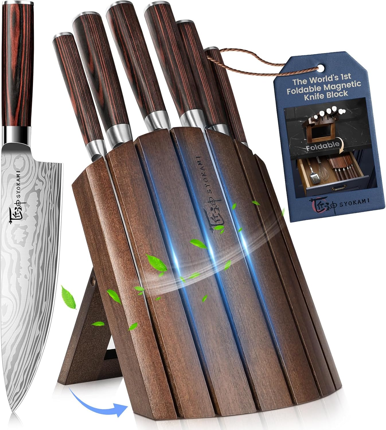 2026 Upgrade Knife Set 7 Piece Japanese Style Kitchen Knife Set