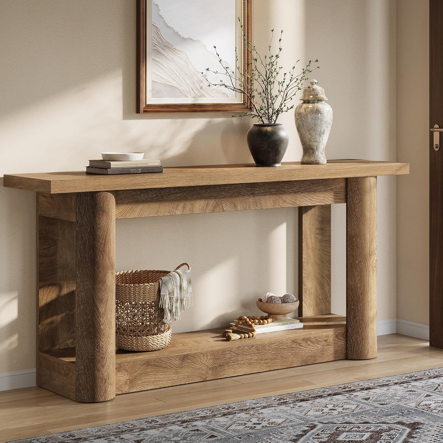 Tribesigns 63-Inch Farmhouse Console