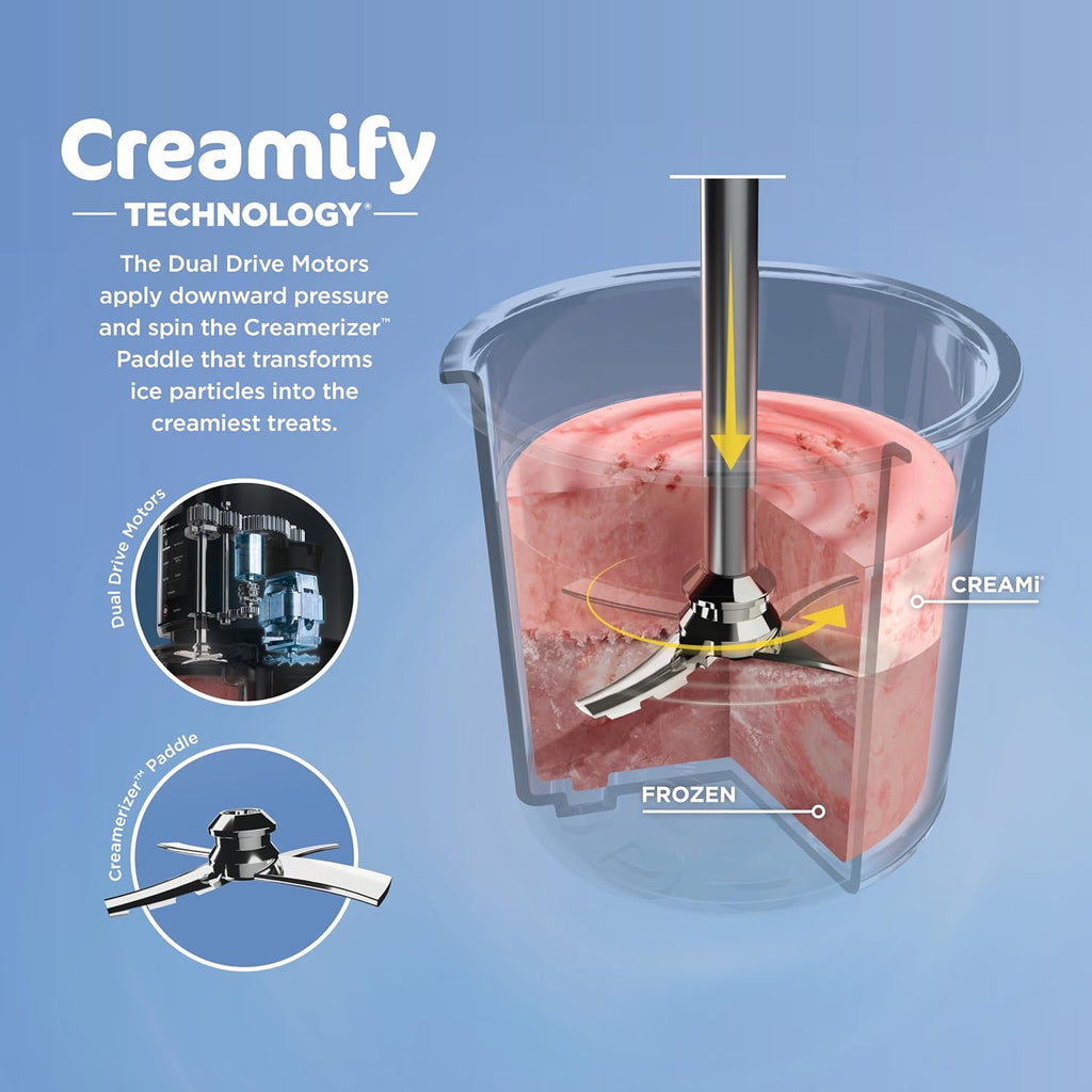 Ninja NC301 CREAMi Ice Cream Maker, for Gelato, Mix-ins
