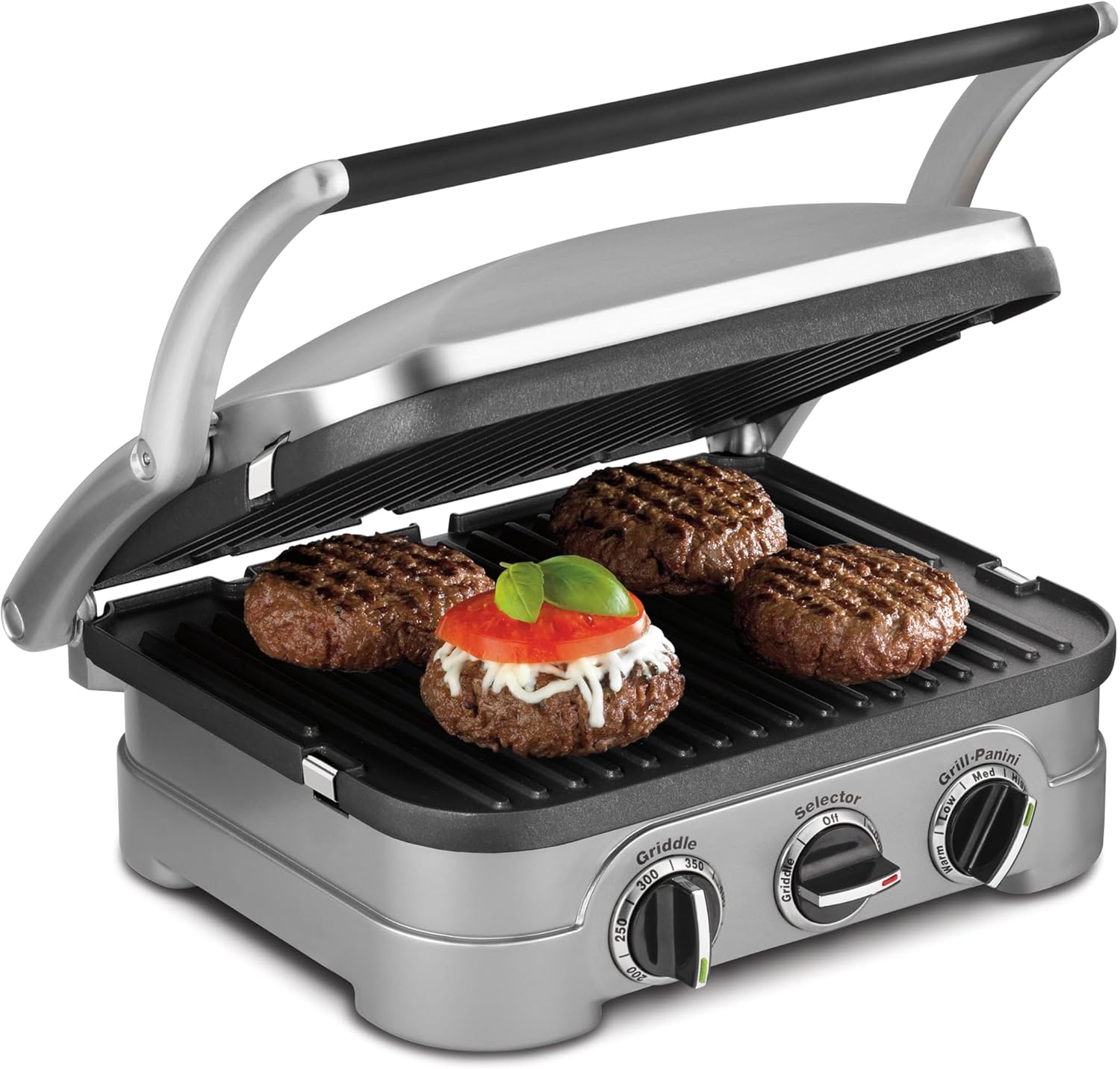 Cuisinart Griddler Indoor Grill, Panini Press, Sandwich Maker & More, 5-in-1