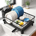 SNTD Dish Drying Rack - Space-Saving Dish Rack for Kitchen Counter, Stainless Steel Dish Drainer