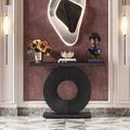Tribesigns Modern Console Table with Geometric Base, 40 inch Wood Entryway Table Sofa Table Narrow