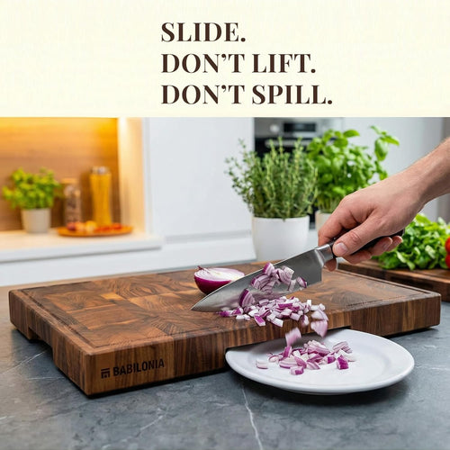American Black Walnut Cutting Board - 19.7" x 12.2" (ExtraThick 1.7")