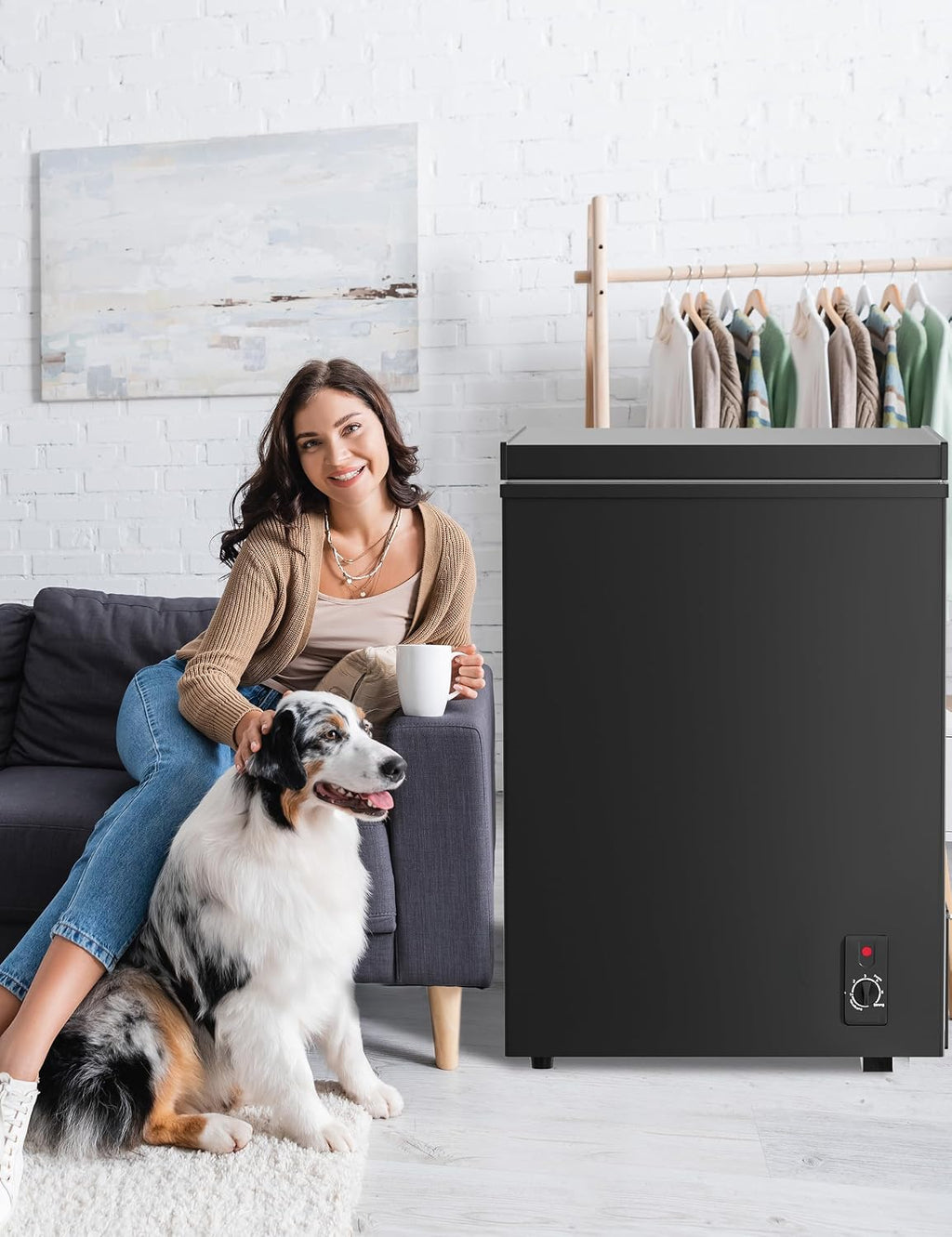 Ultra Quiet Deep Freezer – 5.0 Cu Ft, Compact Design, Fast Freeze