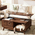 HAIOOU Lift Top Coffee Table, Mid Century Modern Coffee Table with Storage for Living Room