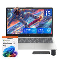 HP - 15.6" FHD IPS Laptop,Intel i5-1235U,32GB RAM,2TB SSD+1TB Docking Station,Win 11 Pro - Silver