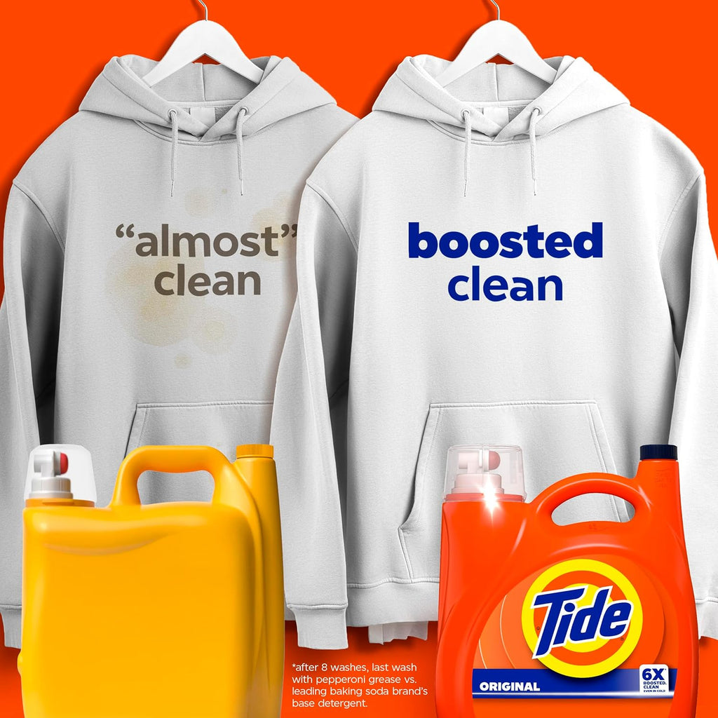 Tide Liquid Laundry Detergent, Original Scent, 125 fl oz, 100 Loads