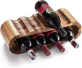 BLUEWEST Wooden Countertop Wine Rack – 8-Bottle Acacia Wine