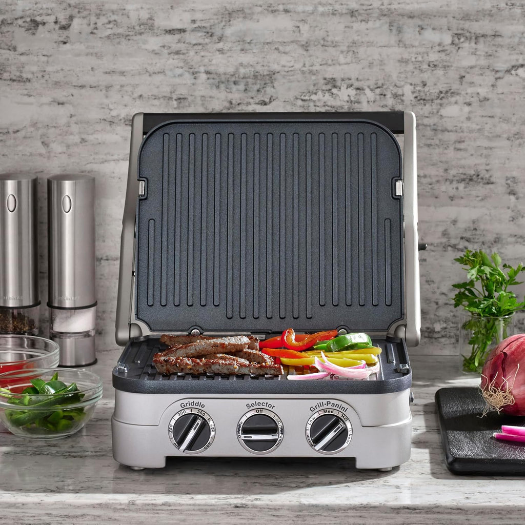Cuisinart Griddler Indoor Grill, Panini Press, Sandwich Maker & More, 5-in-1