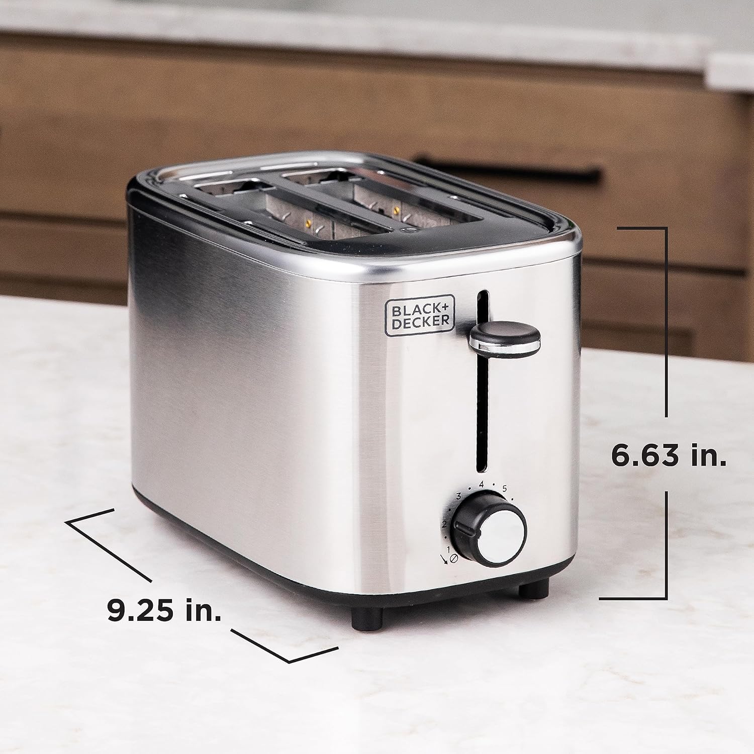 BLACK+DECKER® 2-Slice Toaster with 7 Toast Shade Settings