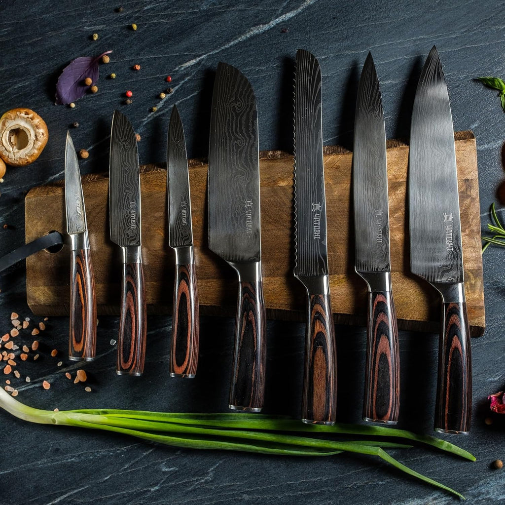 Yatoshi Professional Kitchen Knife Set, 15 Pieces
