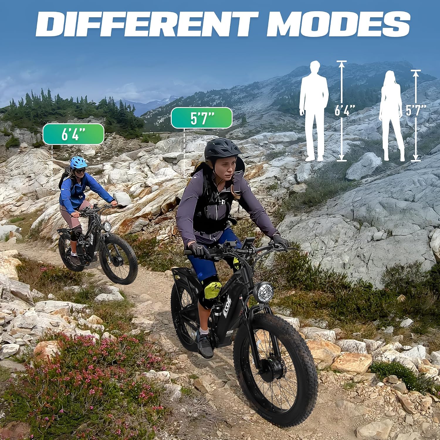 9000W Dual Motor Electric Bike for Adults 52MPH 60V32A, 26x4 Fat Tire All Terrain Ebikes
