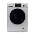 Equator - EW 826 Compact Front Load Washer 1.62 Cu. Ft. 15 lbs Sanitize Allergen Pet Cycle 15 Programs 110V - Silver