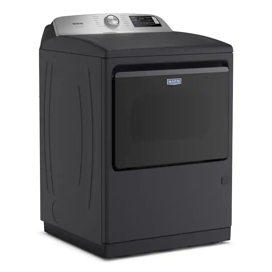 Maytag - 7.4 Cu. Ft. Pet Pro Top Load Electric Dryer with Extra Power and Sanitize Cycle - Midnight Steel