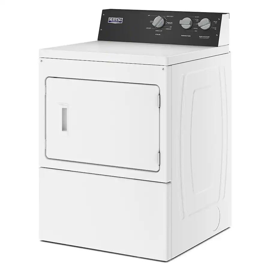 Maytag - 7.4 Cu. Ft. Electric Dryer Commercial Grade with IntelliDry Sensor - White