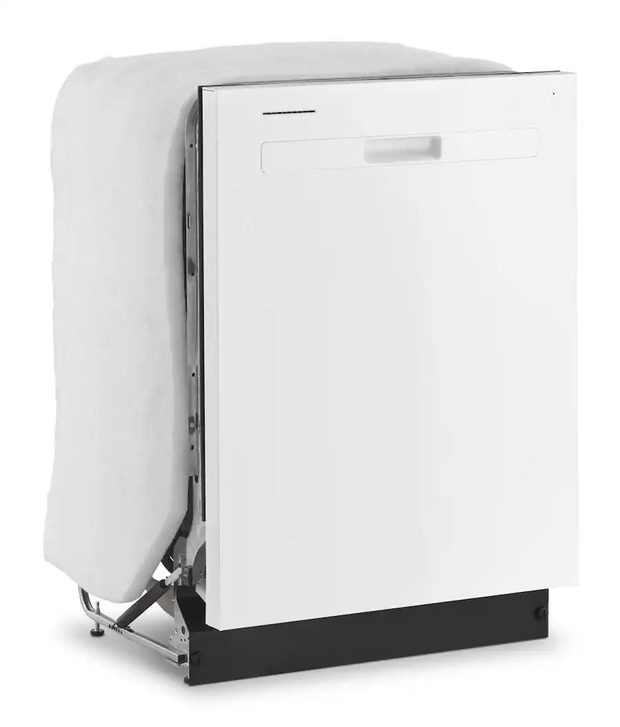 Whirlpool - 24 inch Quiet Dishwasher with Boost Cycle and Pocket Handle - White