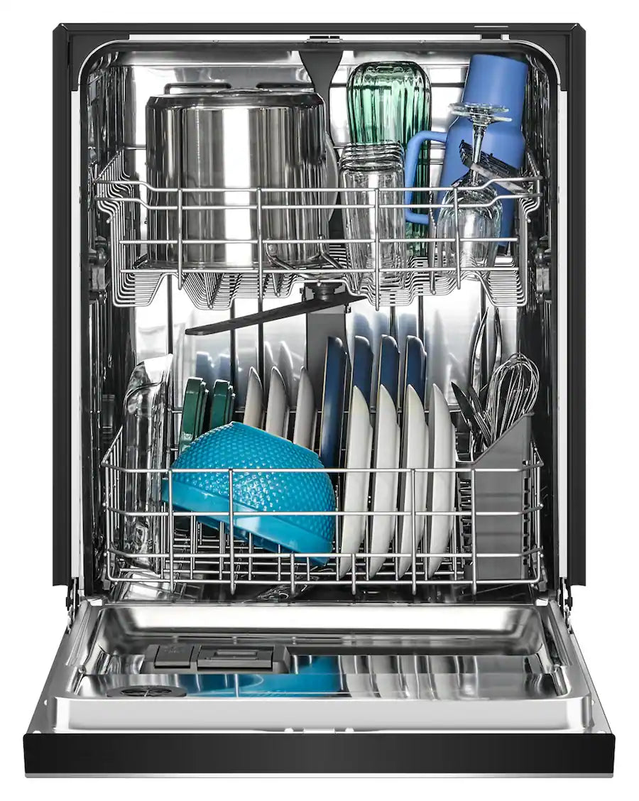 Maytag - 24 inch Front Control Built-In Stainless Steel Tub Dishwasher with PowerBlast Cycle and 50 dBA - Stainless Steel