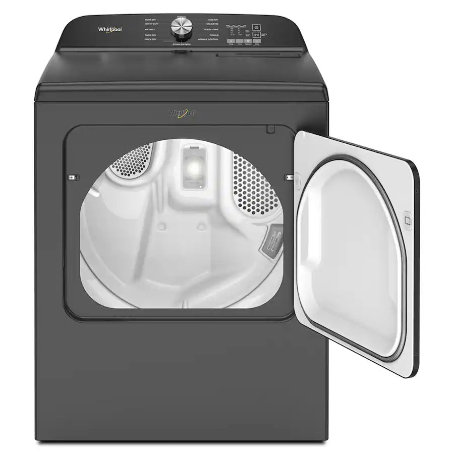 7.0 Cu. Ft. Whirlpool Electric Dryer with Moisture Sensor - Volcano Black