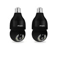 Energizer - 2-Pack Smart 5GHz 2K Security Auto Tracking P/T Light Bulb Socket Camera - Black