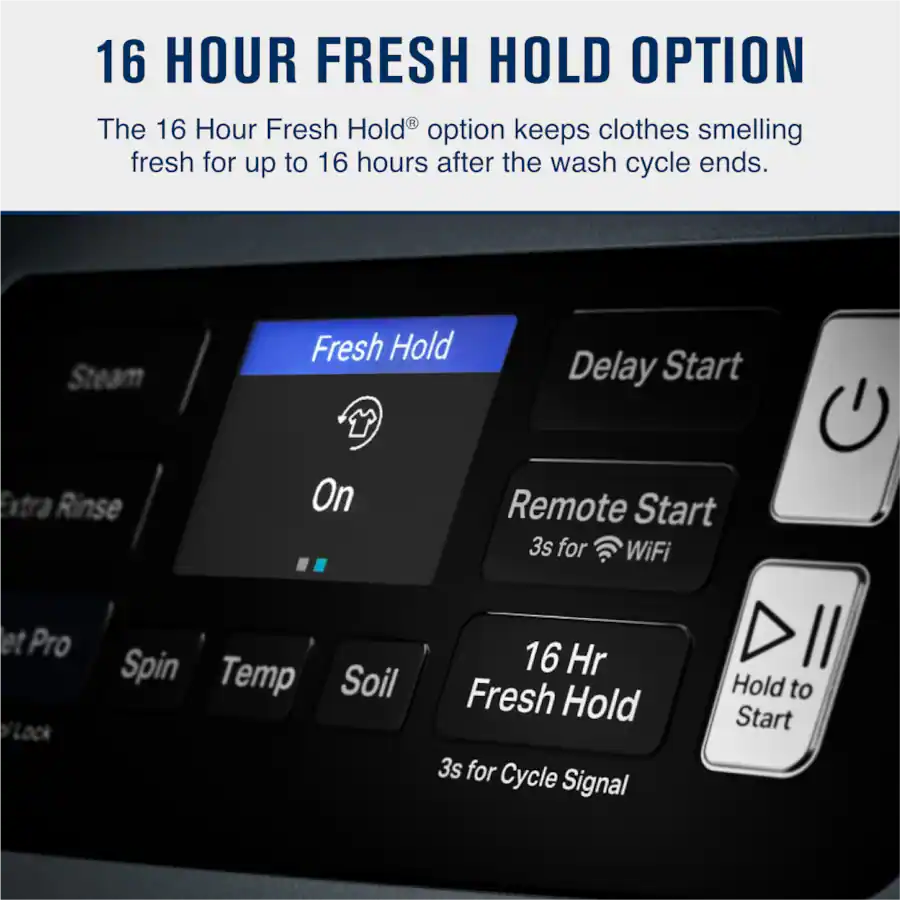 Maytag - 5.0 Cu. Ft. High-Efficiency Smart Front Load Washer with Steam and Pet Pro System - Midnight Steel