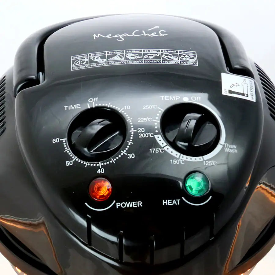 MegaChef - Multipurpose Countertop Halogen Oven Air Fryer/Rotisserie/Roaster - Black