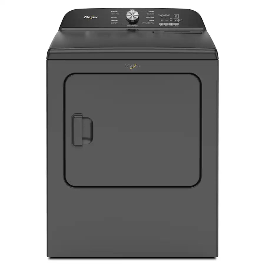 7.0 Cu. Ft. Whirlpool Electric Dryer with Moisture Sensor - Volcano Black