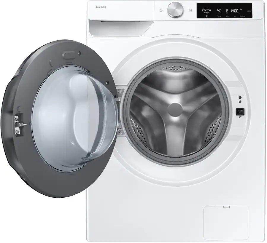 Samsung - 2.5 cu. ft. Compact Front Load Washer with AI Smart Dial and Super Speed Wash - White