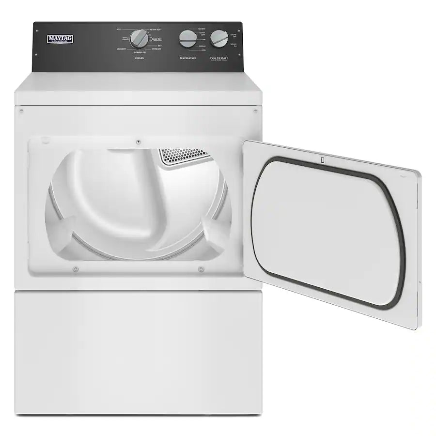 Maytag - 7.4 Cu. Ft. Electric Dryer Commercial Grade with IntelliDry Sensor - White